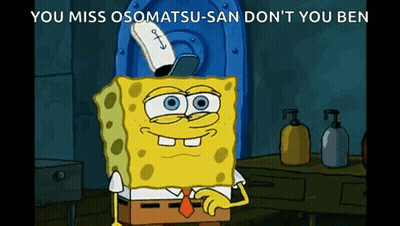 A Cartoon Of Spongebob Wearing A Sailor Hat Is Sitting In Front Of A Door . GIF