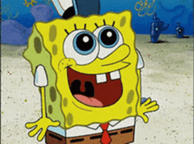 A Cartoon Of Spongebob Wearing A Top Hat And A Tie GIF