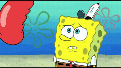 A Cartoon Of Spongebob With An Anchor Hat On GIF