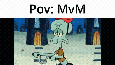 A Cartoon Of Squidward From Spongebob Squarepants Riding A Bike GIF
