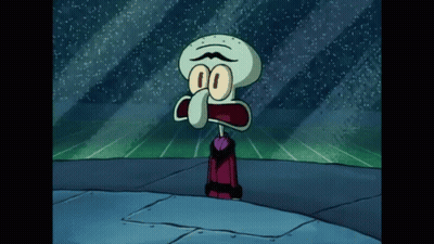 A Cartoon Of Squidward From Spongebob Squarepants GIF
