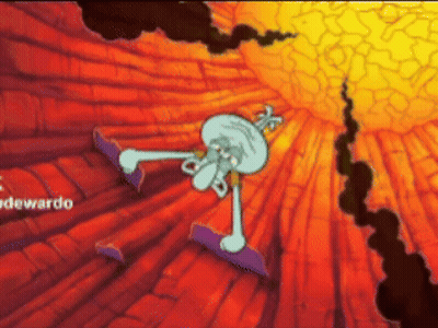 A Cartoon Of Squidward From Spongebob Squarepants GIF