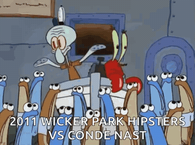 A Cartoon Of Squidward Giving A Speech To A Group Of Snails GIF