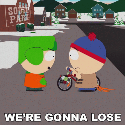 A Cartoon Of Stan And Kyle From South Park GIF