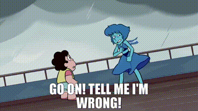 A Cartoon Of Steven Universe Characters Talking To Each Other GIF