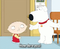 A Cartoon Of Stewie And Brian From Family Guy GIF