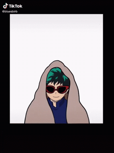 A Cartoon Of Two Boys Wearing Sunglasses And A Blanket With Tiktok Written On The Bottom Right GIF