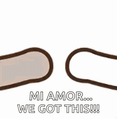A Cartoon Of Two Hands Holding Each Other With Hearts Coming Out Of Them . GIF
