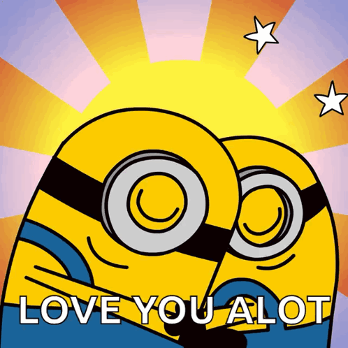 Minions Hugging Love You A Lot GIF