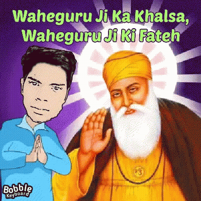 A Cartoon Of Waheguru Ji Ka Khalsa GIF