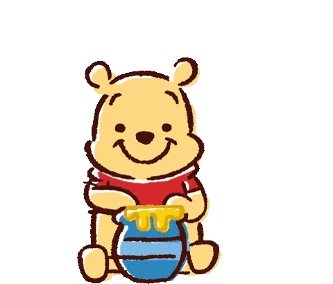 A Cartoon Of Winnie The Pooh And Piglet Sticker