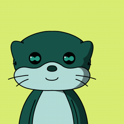 A Cartoon Otter Is Crying While Holding Another Otter 'S Head GIF