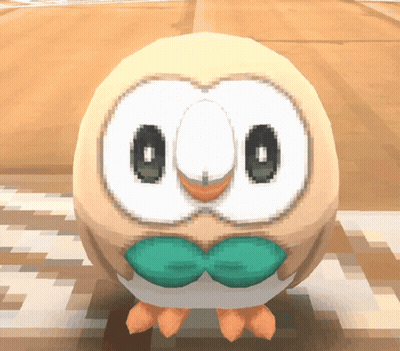 A Cartoon Owl With A Green Bow Tie On Its Neck GIF