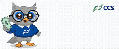 A Cartoon Owl With Glasses Holding A Dollar Bill GIF