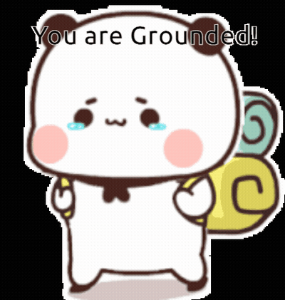 A Cartoon Panda Bear Is Holding A Backpack And Crying . GIF