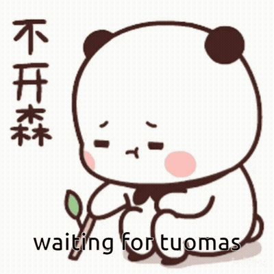 A Cartoon Panda Bear Is Holding A Leaf And Waiting For Fortunas GIF
