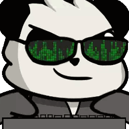 A Cartoon Panda Wearing Sunglasses And A Hoodie Sticker