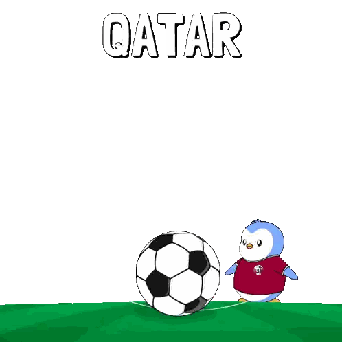 A Cartoon Penguin Is Kicking A Soccer Ball With The Word Qa Written Above It Sticker