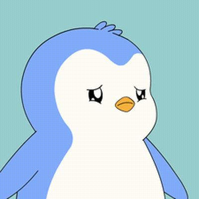 A Cartoon Penguin With A Sad Look On His Face GIF