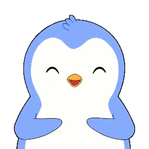 A Cartoon Penguin With An Angry Expression On Its Face Sticker