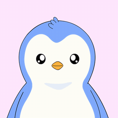 A Cartoon Penguin With The Word Yes Above Its Head GIF