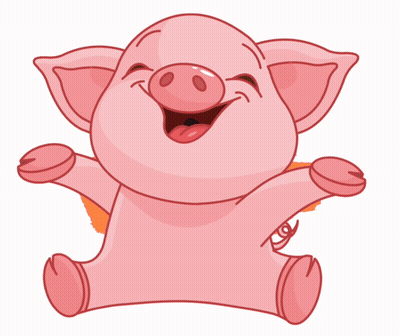A Cartoon Pig Says I Love You Chabzzz Koi GIF