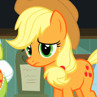 A Cartoon Pony With A Hat On Looks Angry GIF