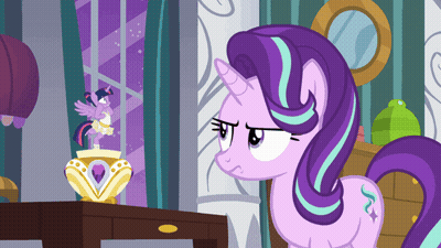 A Cartoon Pony With A Purple Mane And A Blue Tail GIF