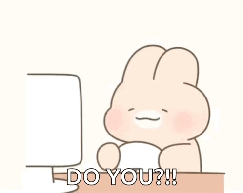 A Cartoon Rabbit Is Singing Into A Microphone While Another Rabbit Holds A Tambourine . GIF