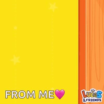 A Cartoon Rabbit With A Pink Bow On Her Head And The Words From Me On The Bottom GIF