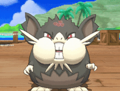 A Cartoon Rat With A Big Mouth Is Standing On A Wooden Floor GIF