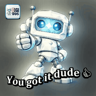 A Cartoon Robot Giving A Thumbs Up With The Words You Got It Dude Below It GIF