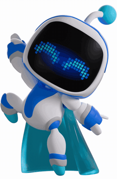 A Cartoon Robot With A Blue Screen That Says ' X ' GIF