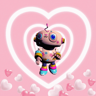 A Cartoon Robot With The Word Vavorot On His Chest GIF