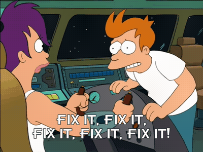 A Cartoon Says Fix It Fix It Fix It Fix It GIF