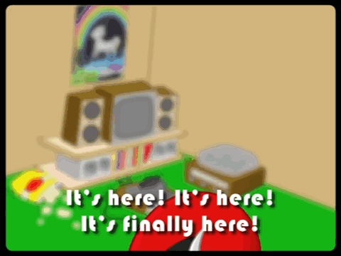 A Cartoon Says It 'S Here And It 'S Finally Here GIF