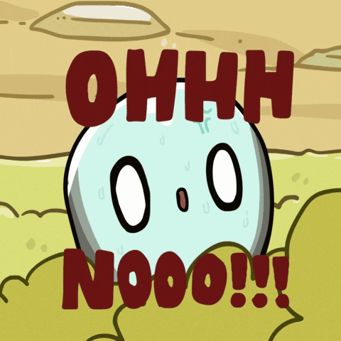 A Cartoon Says Ohhh 0.0 Nooo !! GIF