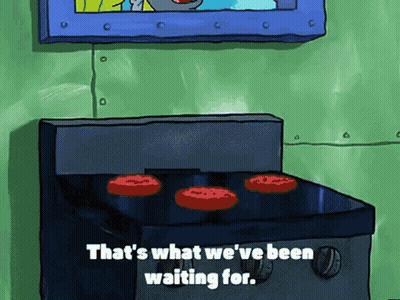 a cartoon says that 's what we 've been waiting for on a stove