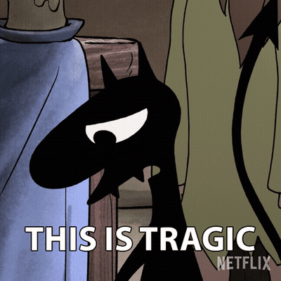 A Cartoon Says This Is Tragic On It GIF