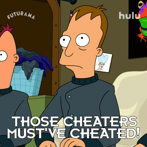 A Cartoon Says Those Cheaters Must Be Cheated GIF