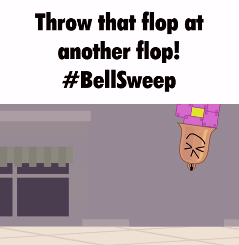 A Cartoon Says Throw That Flop At Another Flop GIF