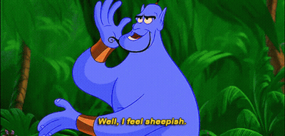 A Cartoon Says Well I Feel Sheepish GIF