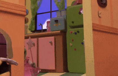 A Cartoon Scene With A Green Frog Asking Could She Be Any Cuter GIF