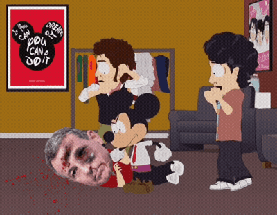 A Cartoon Scene With A Poster That Says " If You Can Dream You Can Do It " GIF