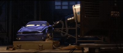 A Cartoon Scene With A Purple Car And The Words You Know I Cant Tell Them Apart These GIF