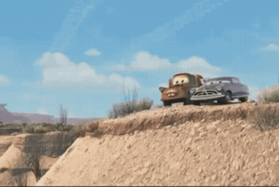 A Cartoon Scene With The Words Hey Was That Floatin Like A Cadillac GIF