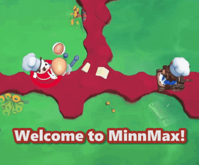 A Cartoon Scene With The Words Welcome To Minnmax On It GIF