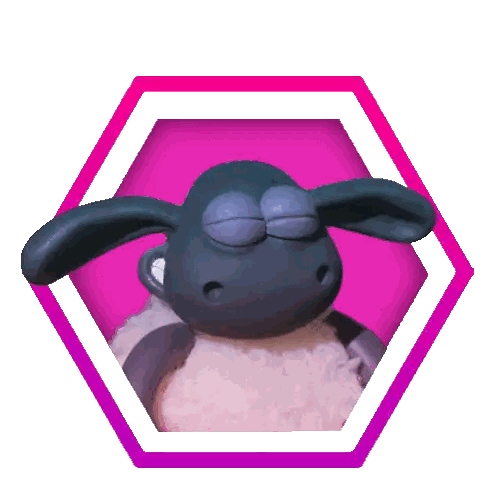A Cartoon Sheep With The Number 0-K Above Him Sticker
