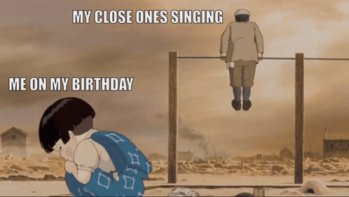 A Cartoon Shows A Boy Crying And Another Man Singing GIF