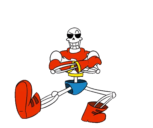 A Cartoon Skeleton Wearing Sunglasses And Red Boots Is Standing With His Arms Crossed . Sticker